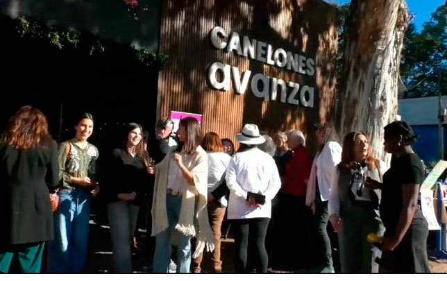 Vista exterior del pabellón de Canelones en la Expo Prado 2025