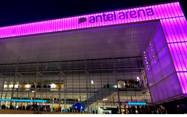 Vista externa del complejo Antel Arena